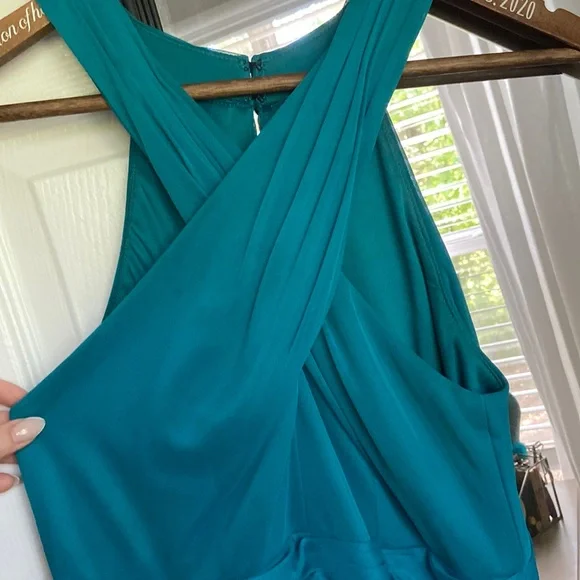 oasis color bridesmaid dress A-Line/Princess V-Neck Long Sleeves Chiffon Tea-Length Plus Size Bride